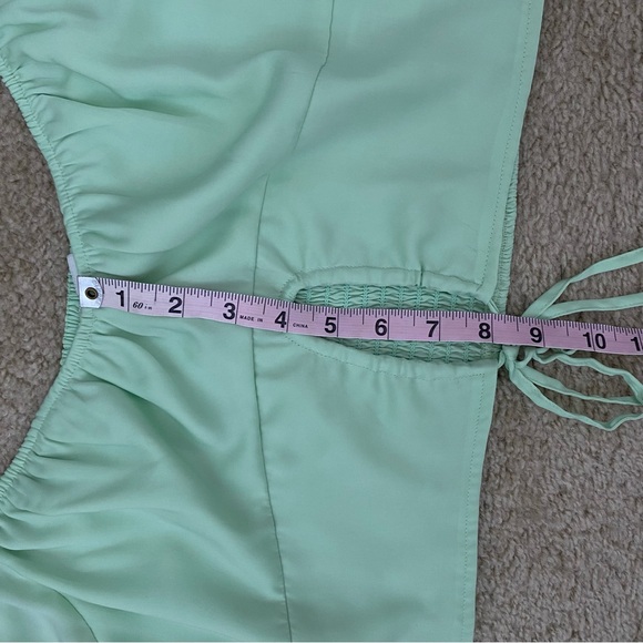 American Eagle Medium Mint Green Short Sleeve Crop Top - Picture 6 of 6